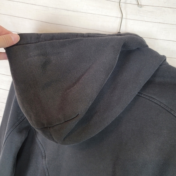 Lululemon Loop Back Hoodie in Acid Rubber Dye Black, sz 4 - Picture 10 of 16